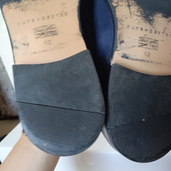 Duke + Dexter Sovereign Penny Loafers Blue suede UK 12 US 13 England main image 6